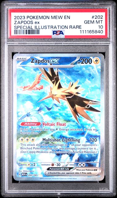 Zapdos Ex Special Illustration Rare #202 - [Graded PSA 10] Scarlet Violet 151 (Mew)