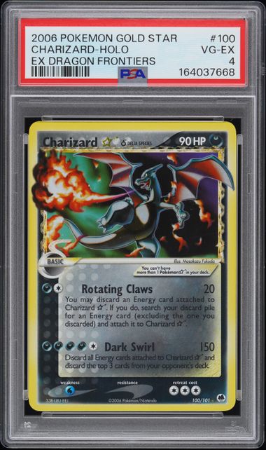 Charizard Star (Delta Species) #100 - [Graded PSA 4] EX Dragon Frontiers (DF)