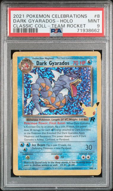 Dark Gyarados #8 - [Graded PSA 9] Celebrations: Classic Collection (CCC)