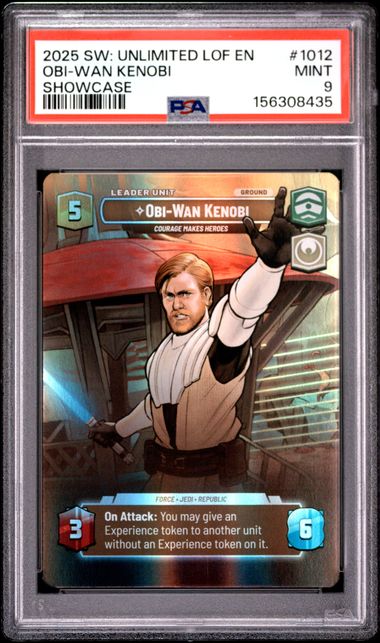 Obi-Wan Kenobi - Courage Makes Heroes (Showcase) #1012 - [Graded PSA 9] Legends of the Force (LOF)