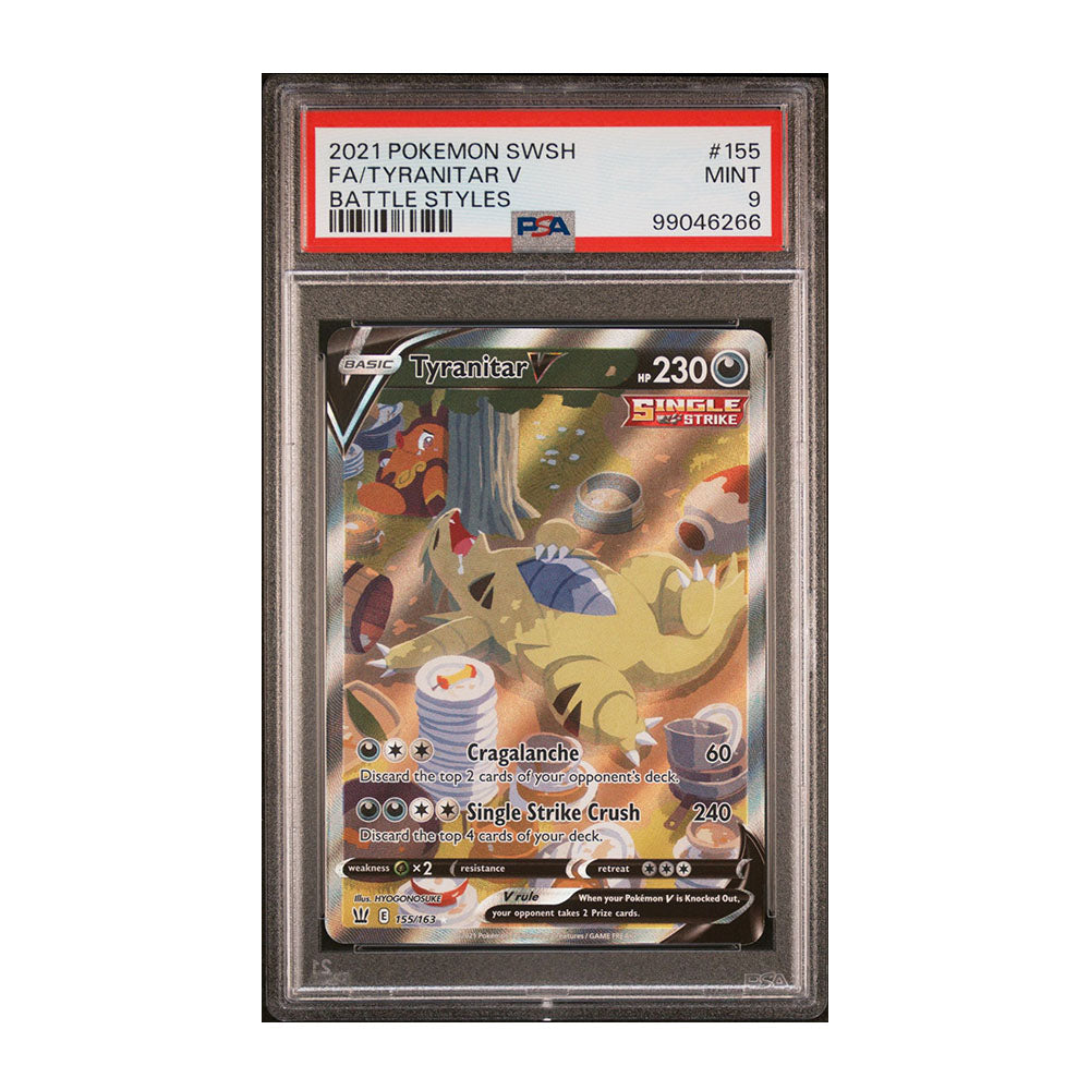 Tyranitar V (Alternate Full Art) - [Holo, Graded PSA 9] SWSH05: Battle Styles (SWSH05)
