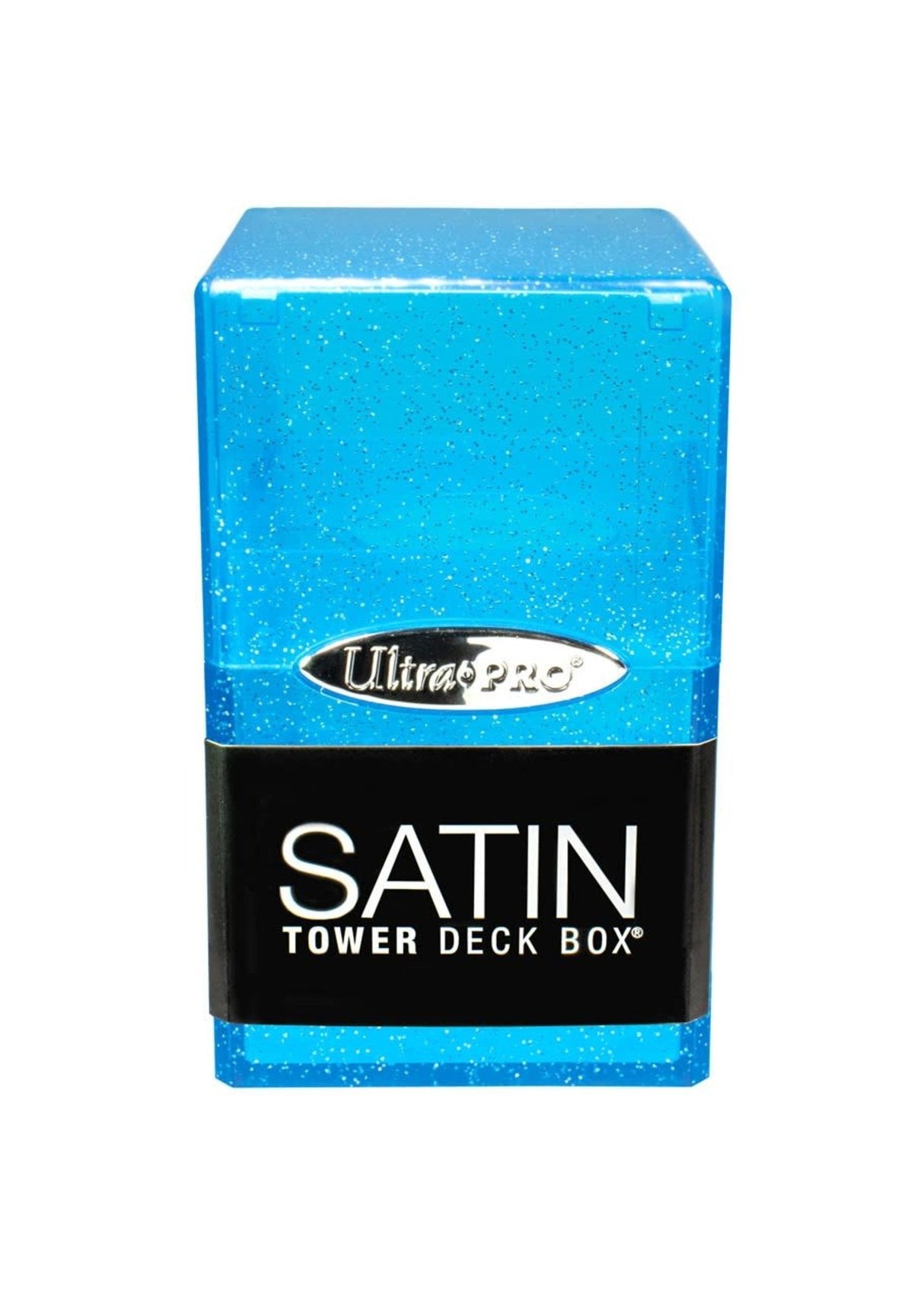 Satin Tower Deck Box by Ultra Pro - Blue Glitter
