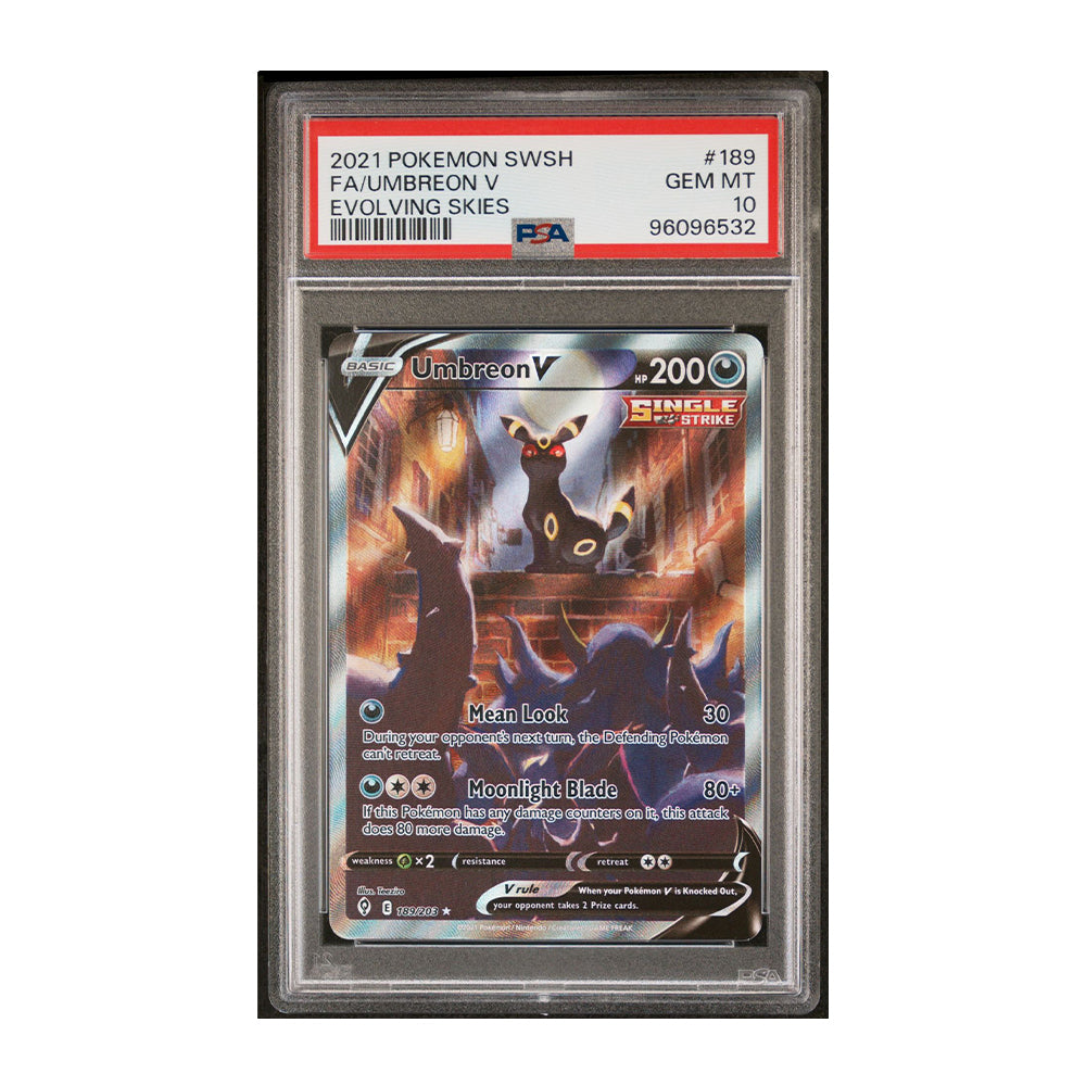 Umbreon V (Alternate Full Art) [Holo, Graded PSA 10] -  SWSH07: Evolving Skies (SWSH07)