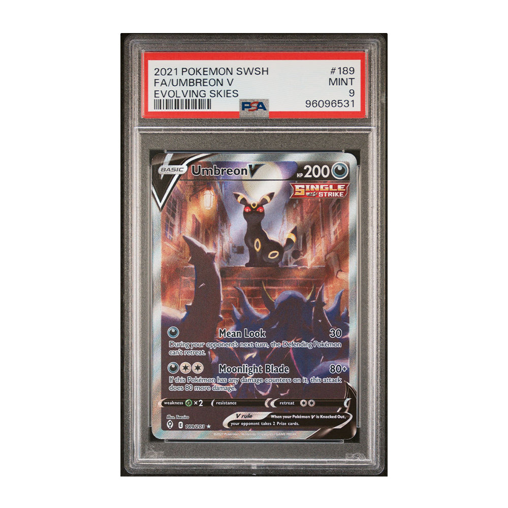 Umbreon V (Alternate Full Art) [Holo, Graded PSA 9] -  SWSH07: Evolving Skies (SWSH07)