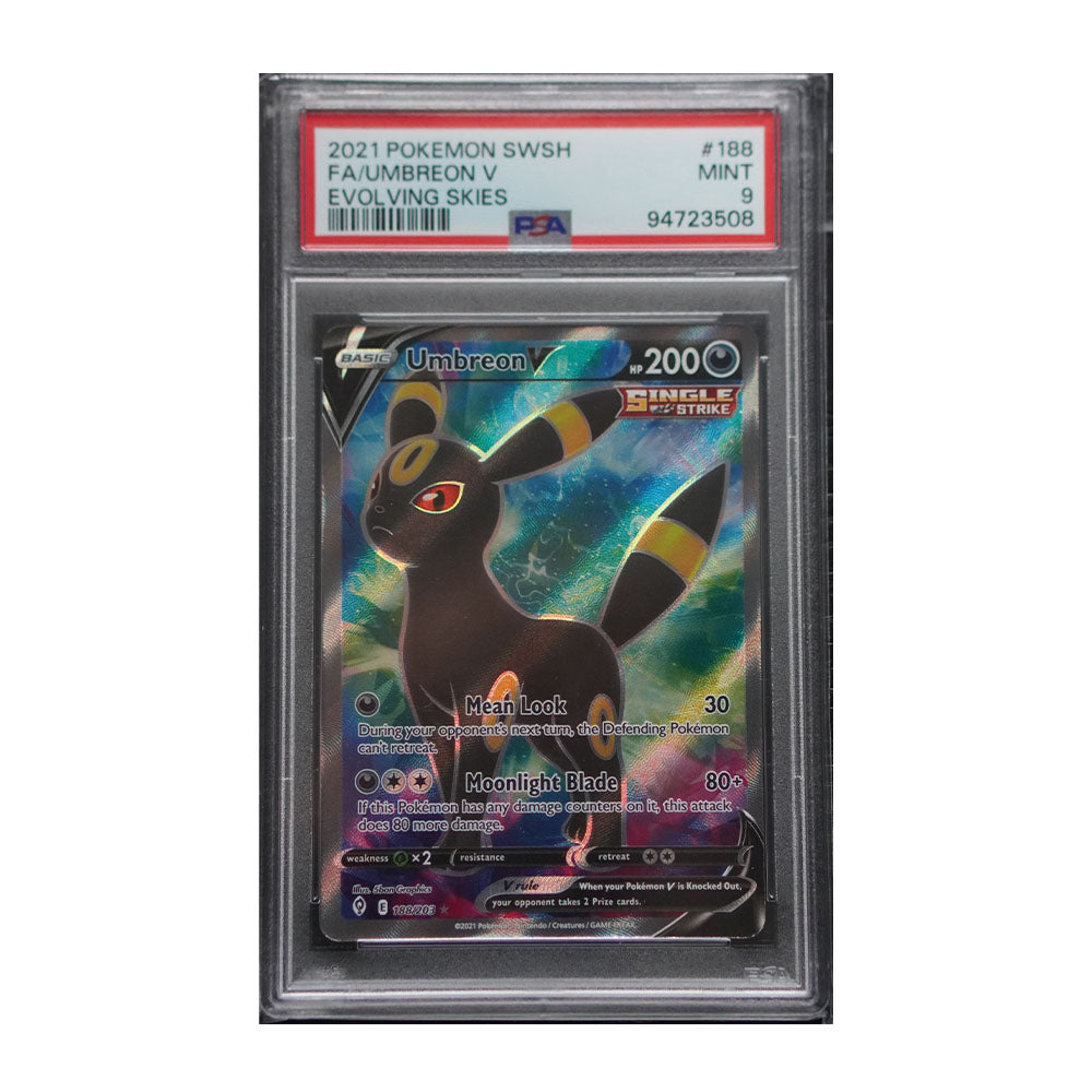 Umbreon V (Full Art) [Holo, Graded PSA 9] -  SWSH07: Evolving Skies (SWSH07)