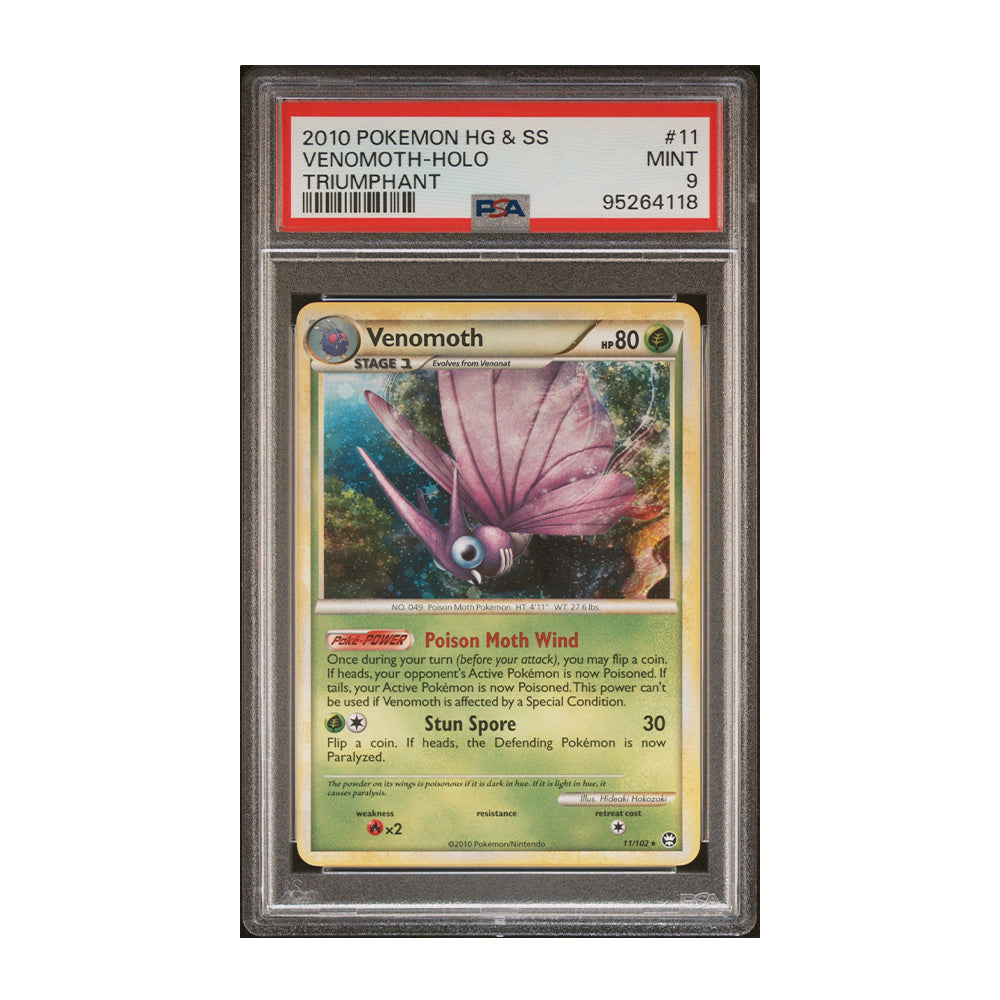 Venomoth 11/102 [Holo, Graded PSA 9] - Triumphant (TM)