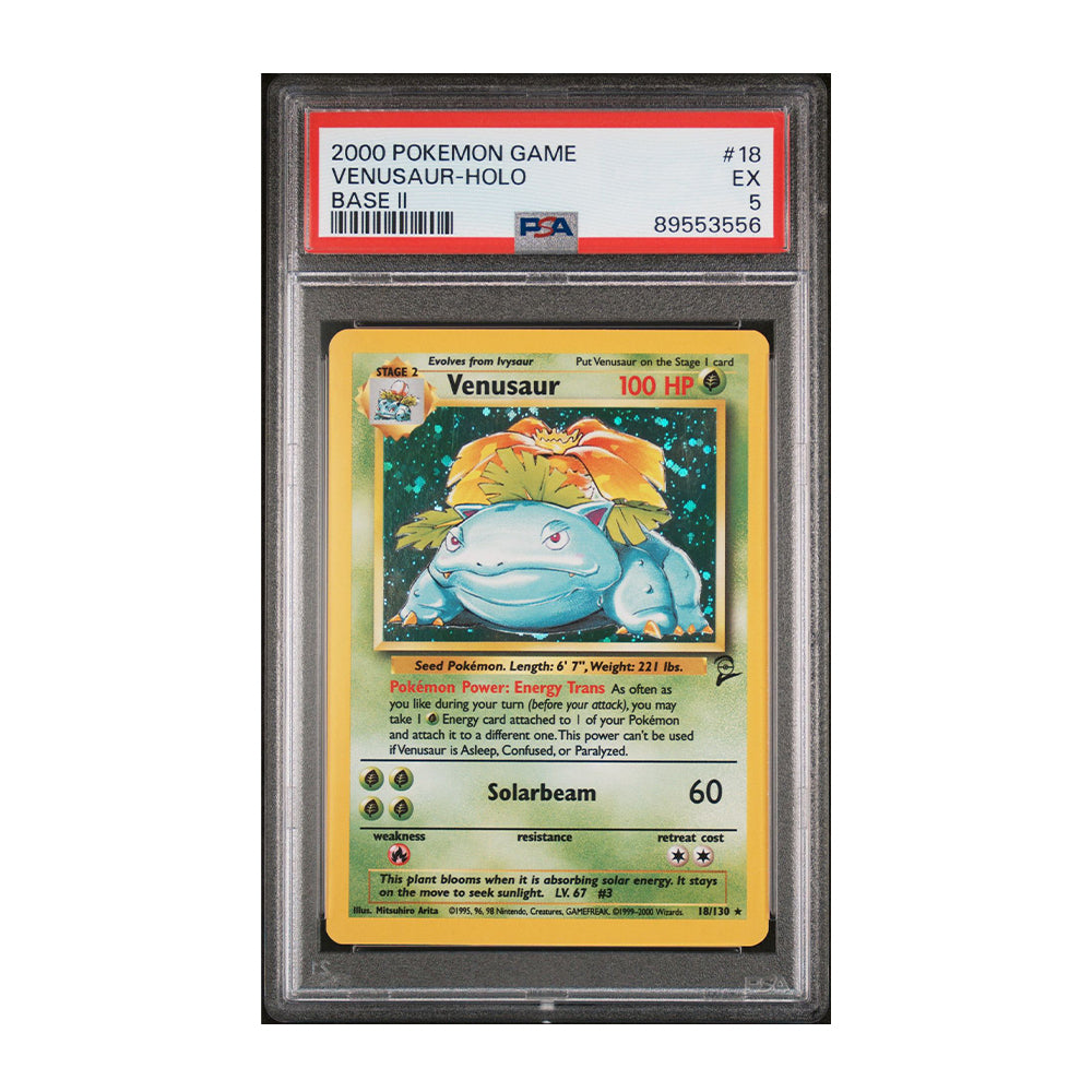 Venusaur [Holo, Graded PSA 5] -  Base Set 2 (BS2)