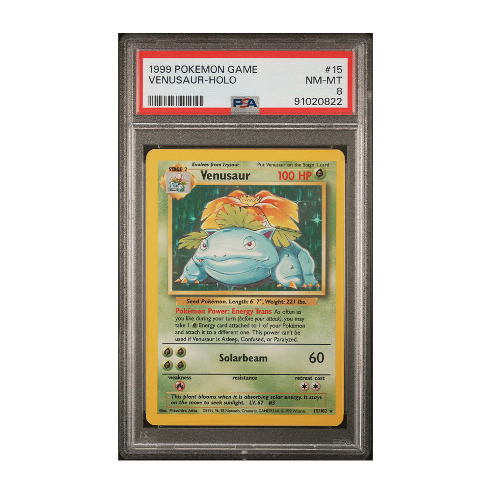 Venusaur - [Holo, Graded PSA 8] Base Set (BS)