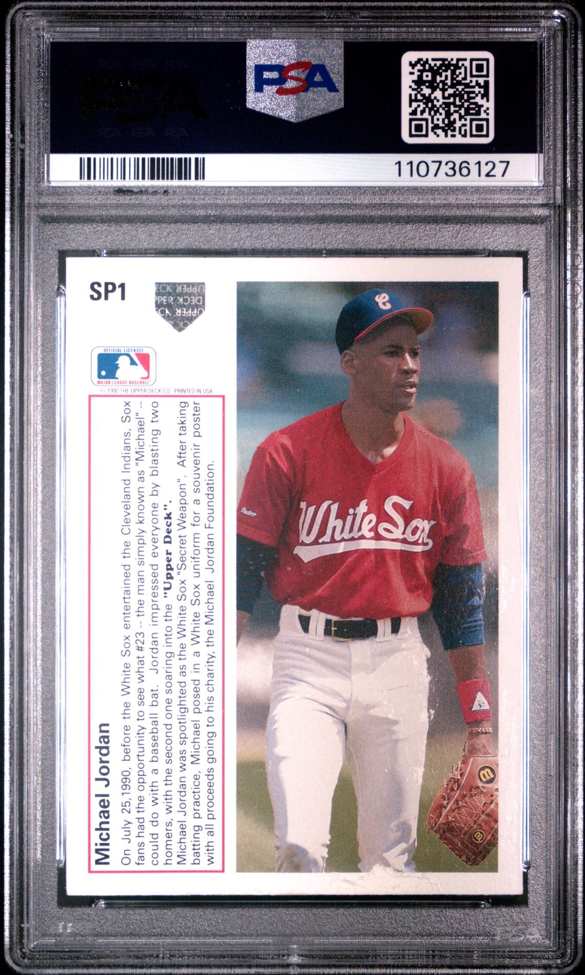 Michael Jordan 1991 Upper Deck #SP1 - [PSA Graded 2] - Back