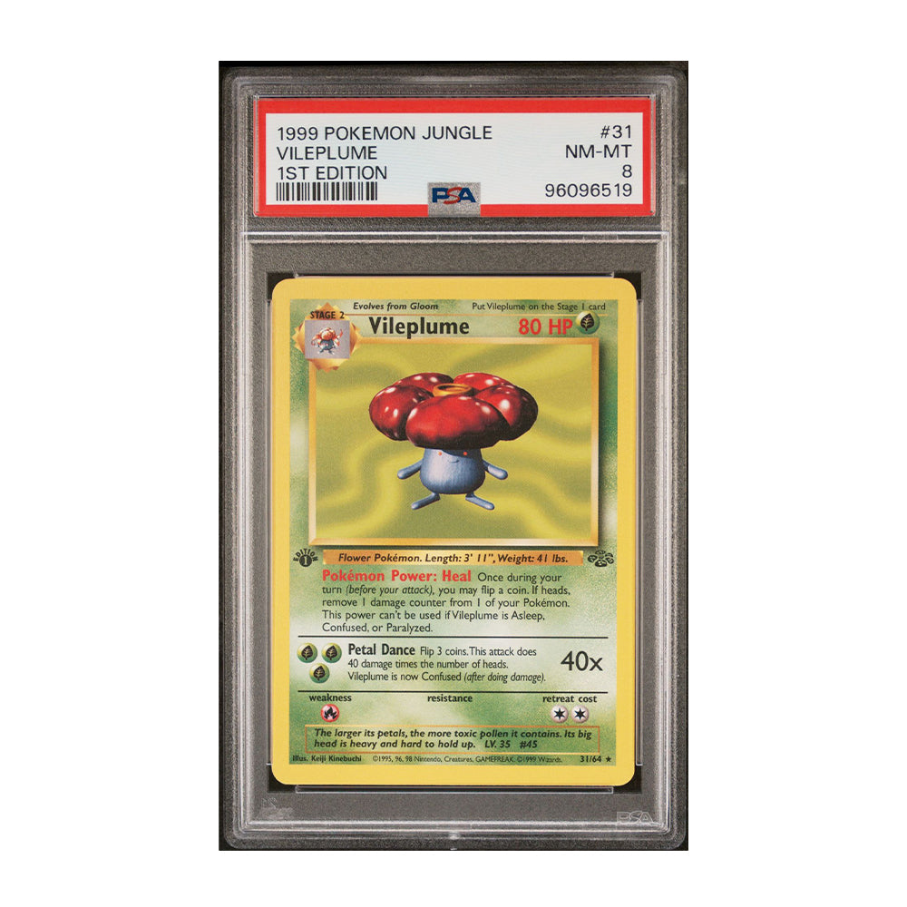 Vileplume 31 (1st Edition) - [Graded PSA 8] Jungle (JU)