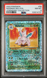 Nidorino #56 - [Reverse Holo, Graded PSA 8] Legendary Collection