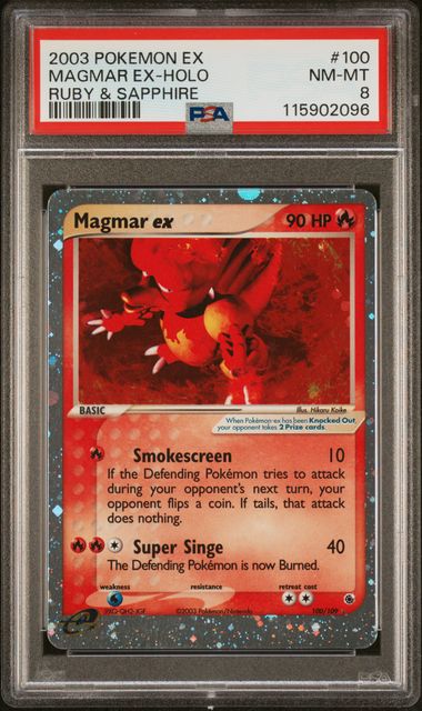 Magmar ex #100 - [Graded PSA 8] Ruby and Sapphire (RS)