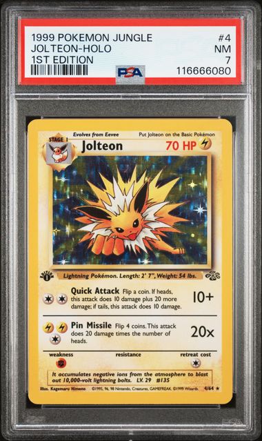 Jolteon (1st Edition) #4 - [Graded PSA 7] Jungle (JU)