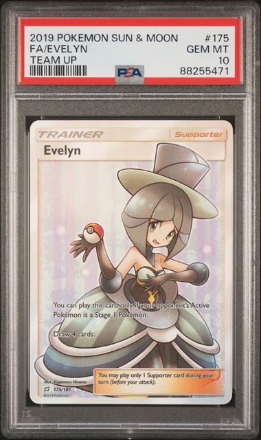 Evelyn (Full Art) #175 - [Graded PSA 10] SM - Team Up (SM9)