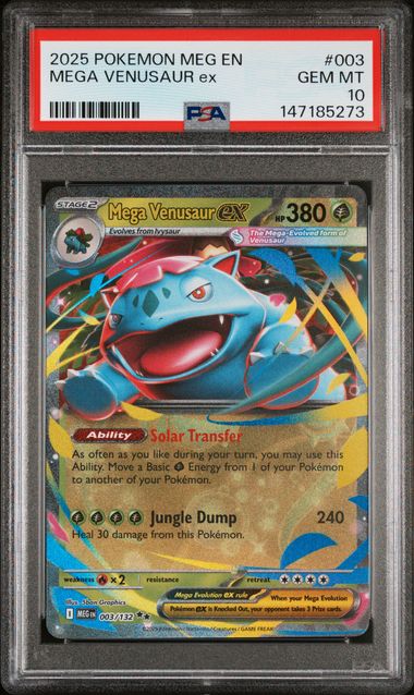 Mega Venusaur ex #3 - [Graded PSA 10] ME01: Mega Evolution (MEG)