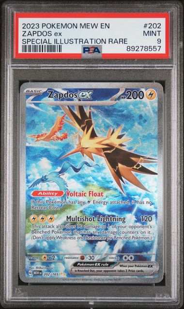 Zapdos Ex Special Illustration Rare #202 - [Graded PSA 9] Scarlet Violet 151 (Mew)