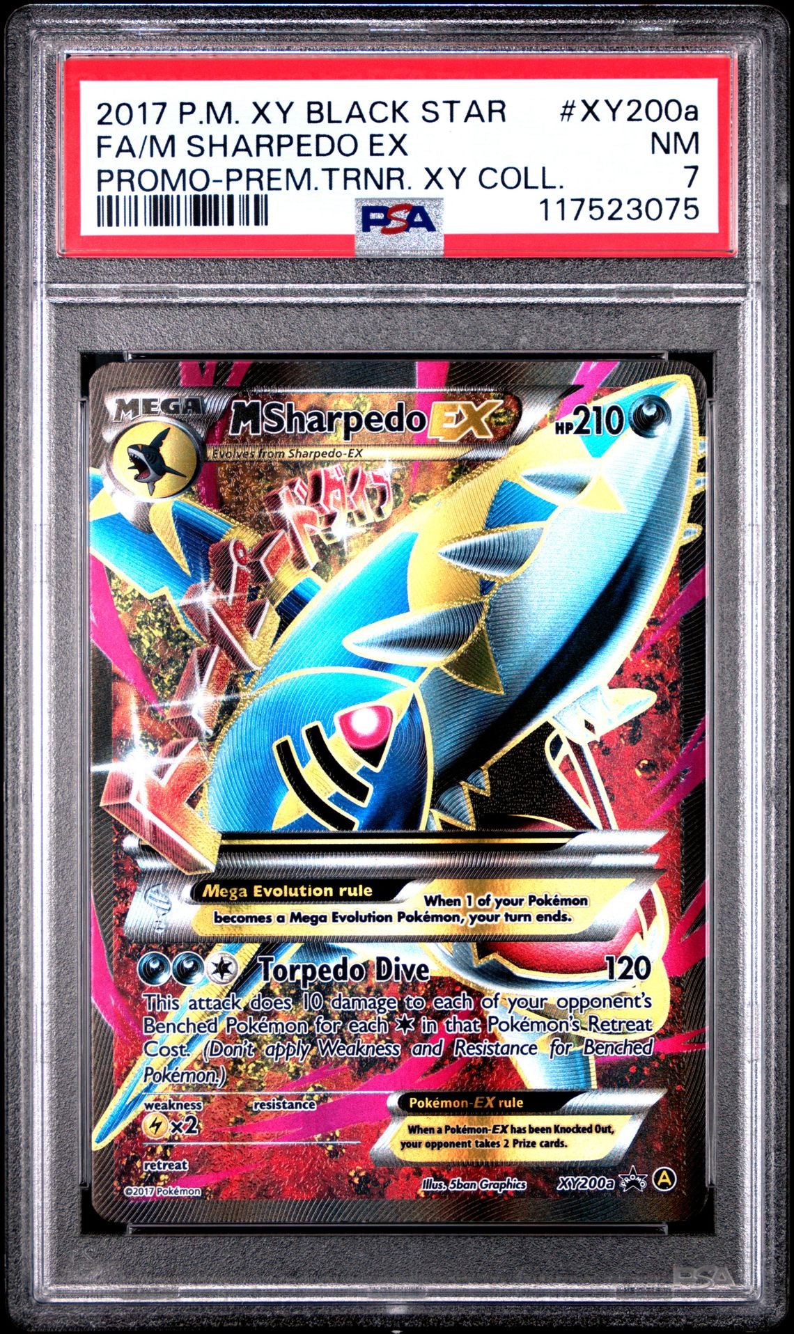 M Sharpedo EX #XY200a - [Graded PSA 7] Alternate Art Promos (PR)