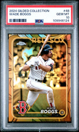 Wade Boggs 2024 Topps Gilded Collection #48 - [PSA Graded 10] - Front