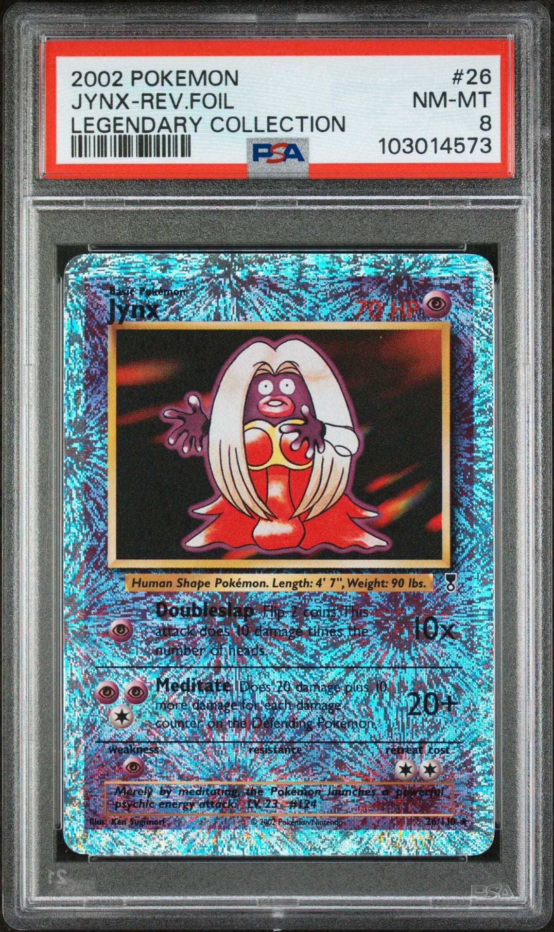 Jynx #26 - [Reverse Holo, Graded PSA 8] Legendary Collection