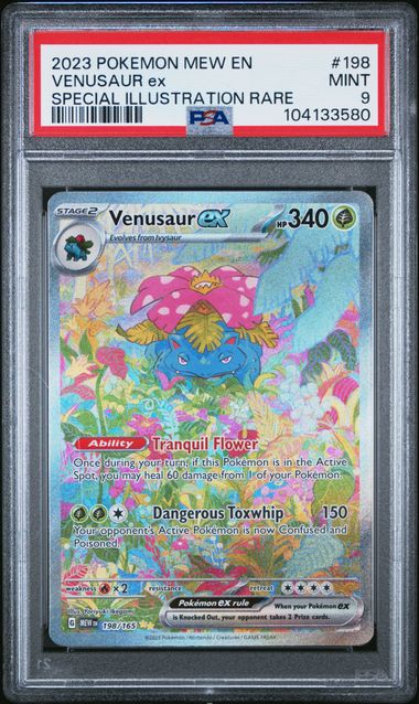 Venusaur Ex Special Illustration Rare #198 - [Graded PSA 9] Scarlet Violet 151 (Mew)