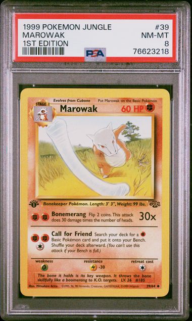 Marowak (1st Edition) #39 - [Graded PSA 8] Jungle (JU)