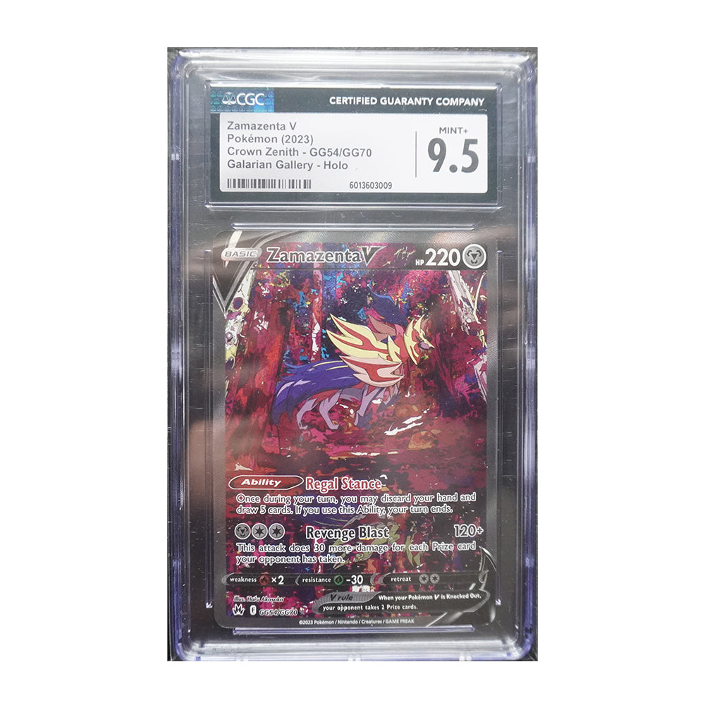 Zamazenta V - [Holo, Graded CGC 9.5] Crown Zenith: Galarian Gallery (CRZ:GG)