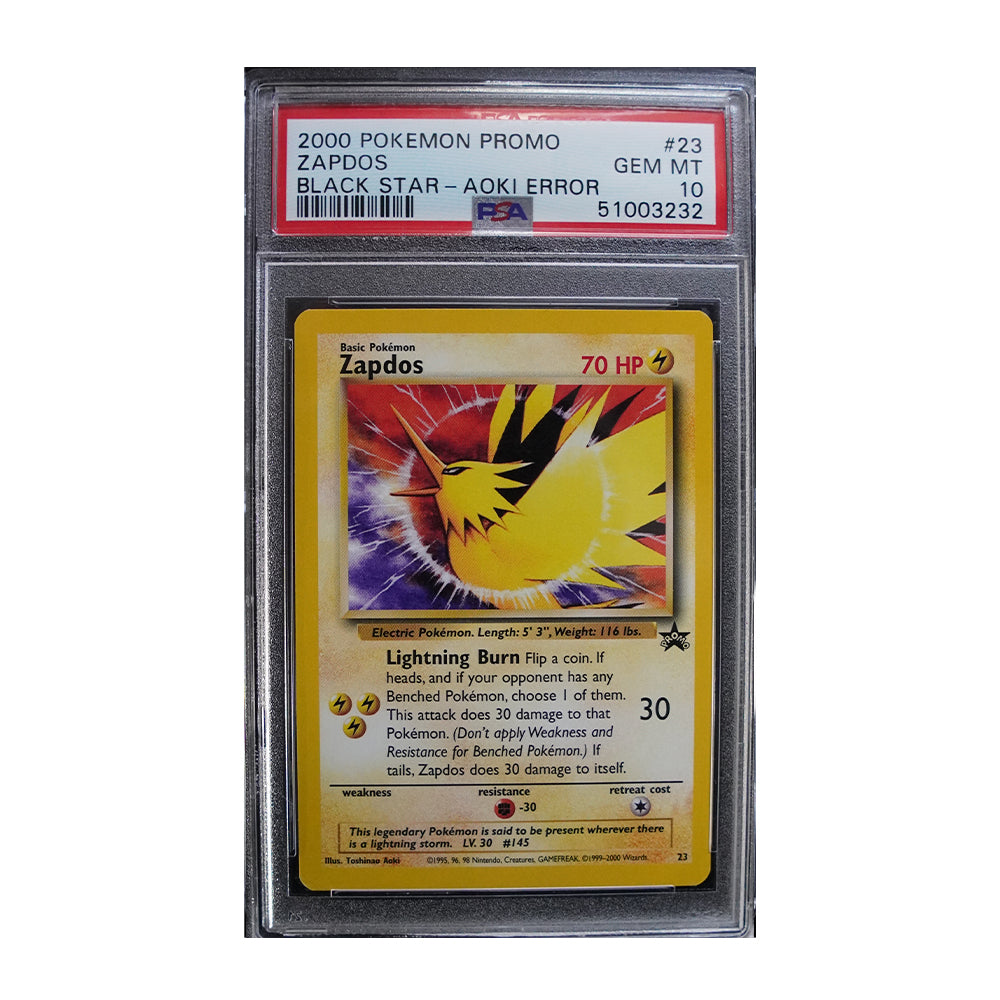 Zapdos - [Aoki Error, Graded PSA 10] WoTC Promo (PR) – Alchemist's