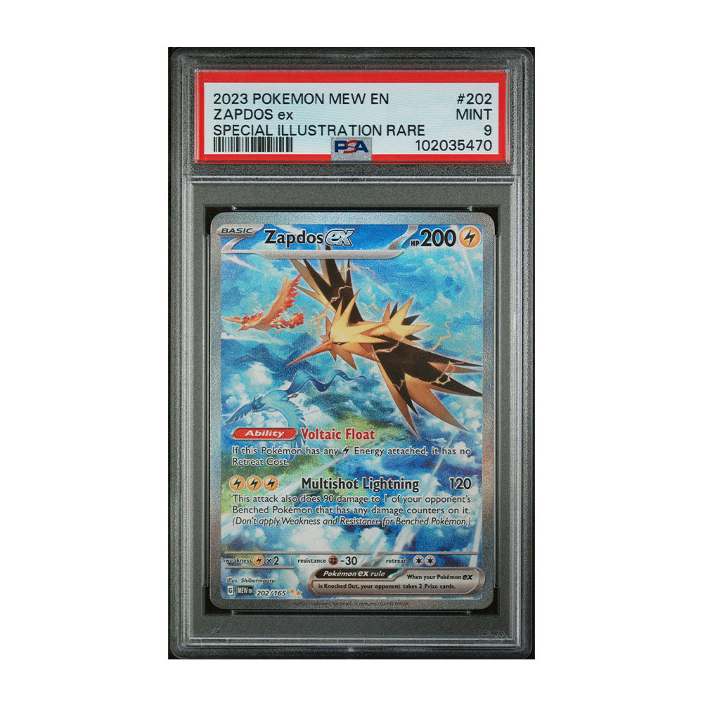 Zapdos ex 202/165 - [Holo, Graded PSA 9] SV: Scarlet & Violet 151 (MEW)