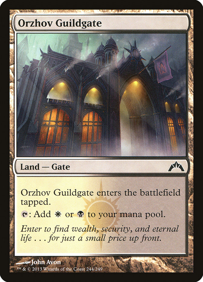 Orzhov Guildgate - [Foil] Gatecrash (GTC)