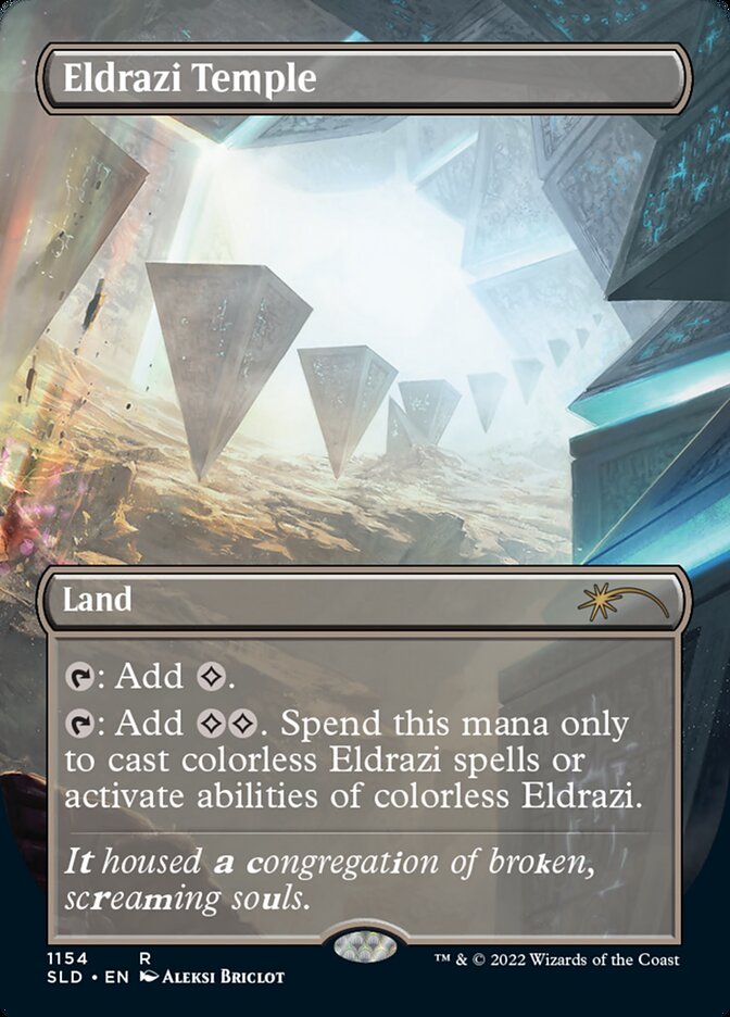 Eldrazi Temple (1154) - [Foil, Borderless] Secret Lair Drop (SLD)