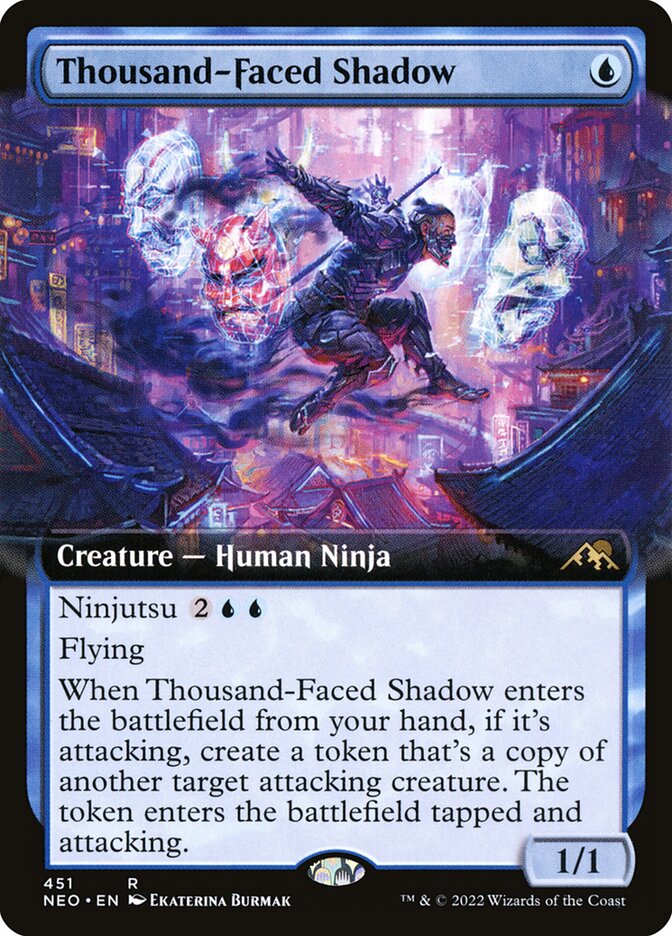 Thousand-Faced Shadow - [Extended Art] Kamigawa: Neon Dynasty (NEO)