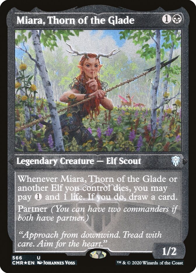 Miara, Thorn of the Glade - [Etched Foil] Commander Legends (CMR)