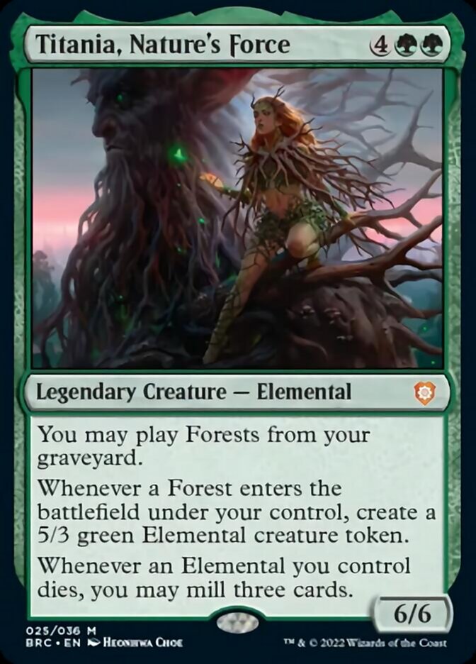Titania, Nature's Force - [Foil] The Brothers' War Commander (BRC)