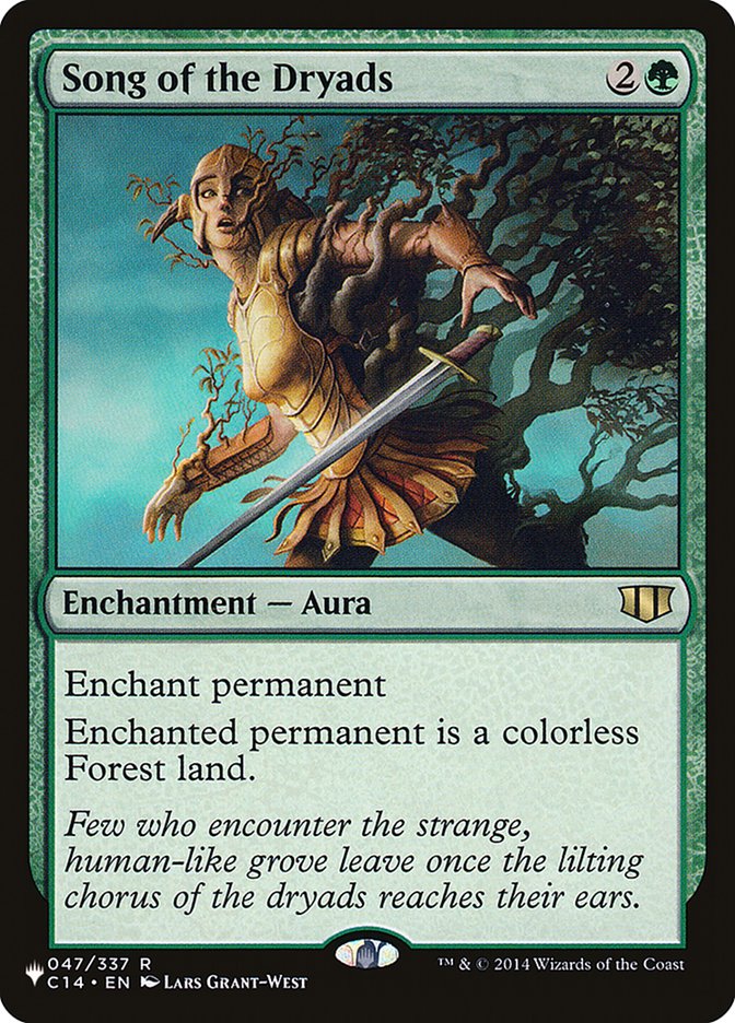 Song of the Dryads - The List (PLIST)