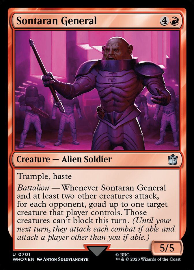 Sontaran General - [Surge Foil] Doctor Who (WHO)