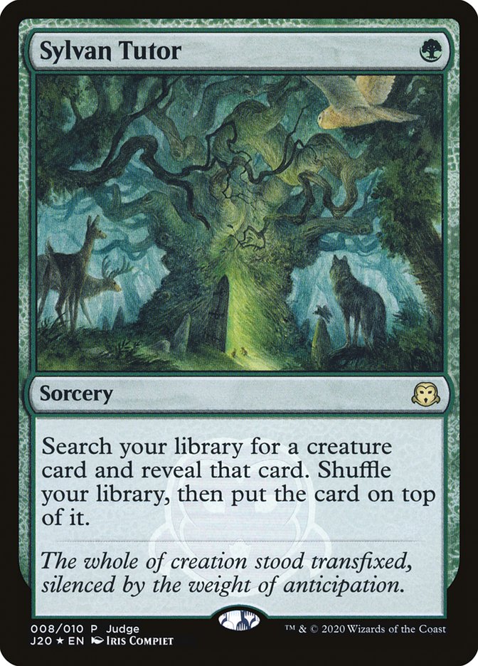 Sylvan Tutor - [Foil, Promo] Judge Gift Cards 2020 (J20)