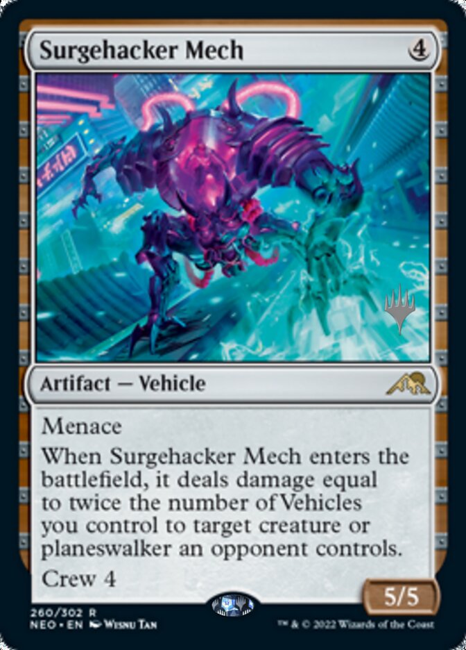 Surgehacker Mech - [Promo] Kamigawa: Neon Dynasty Promos (PNEO)