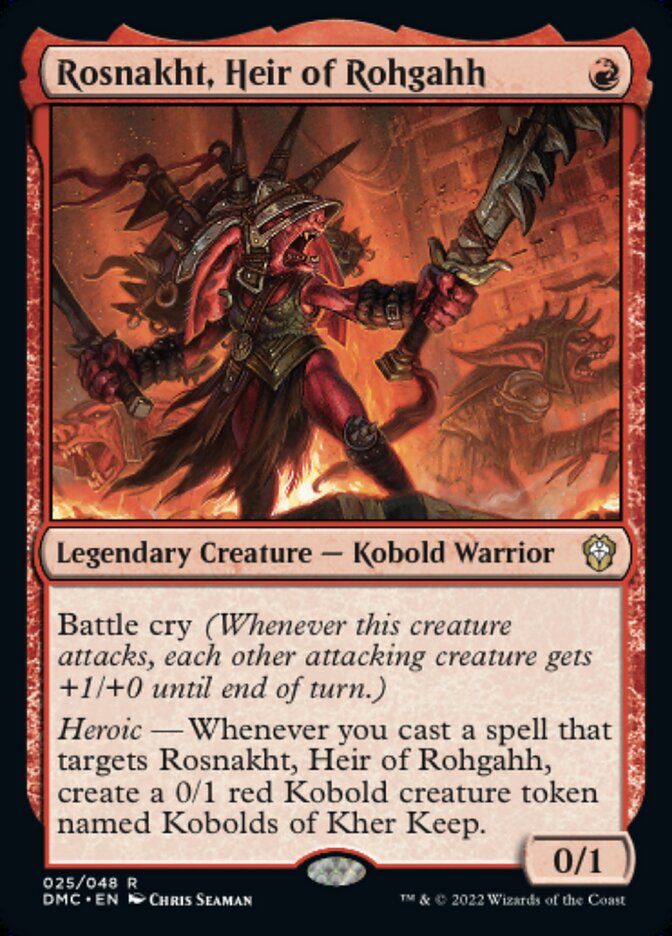 Rosnakht, Heir of Rohgahh - Dominaria United Commander (DMC)