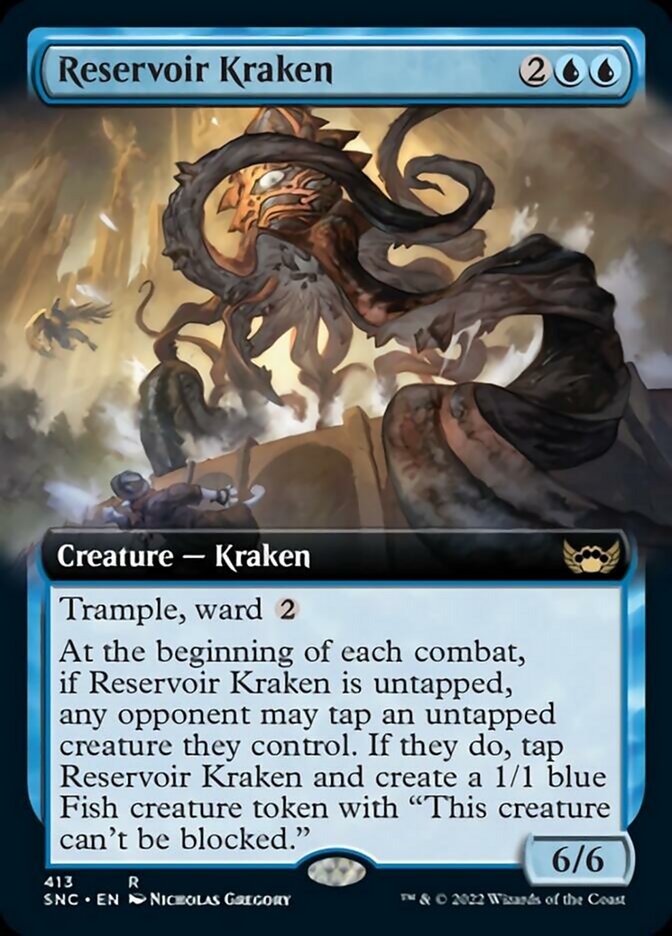Reservoir Kraken - [Foil, Extended Art] Streets of New Capenna (SNC)