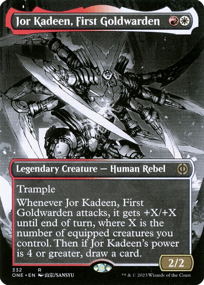 Jor Kadeen, First Goldwarden - [Foil, Borderless Manga] Phyrexia: All Will Be One (ONE)