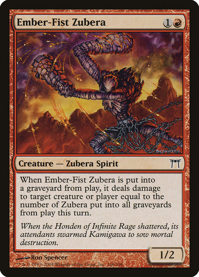 Ember-Fist Zubera - [Foil] Champions of Kamigawa (CHK)