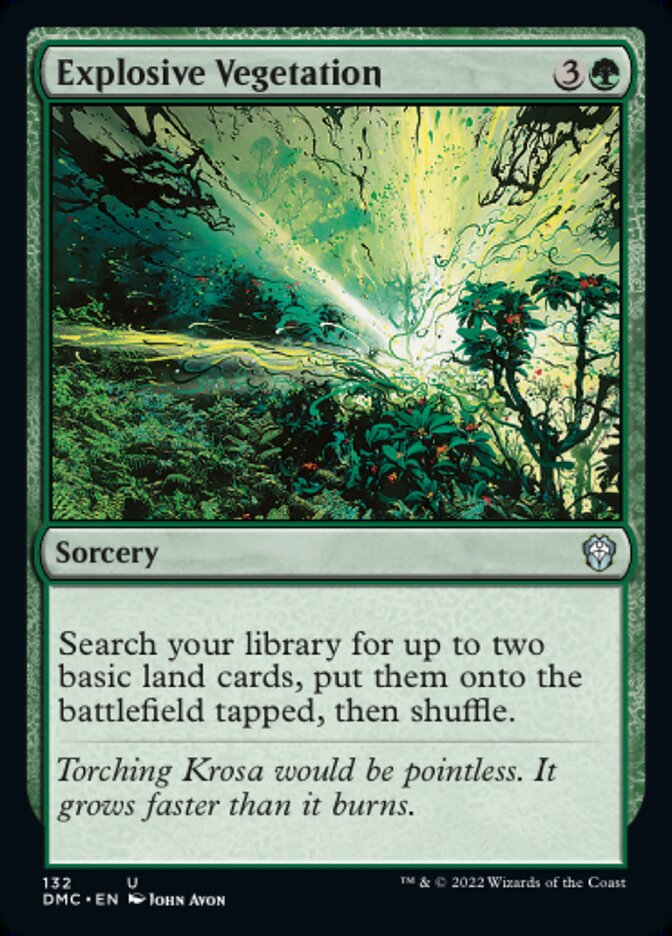 Explosive Vegetation - Dominaria United Commander (DMC)