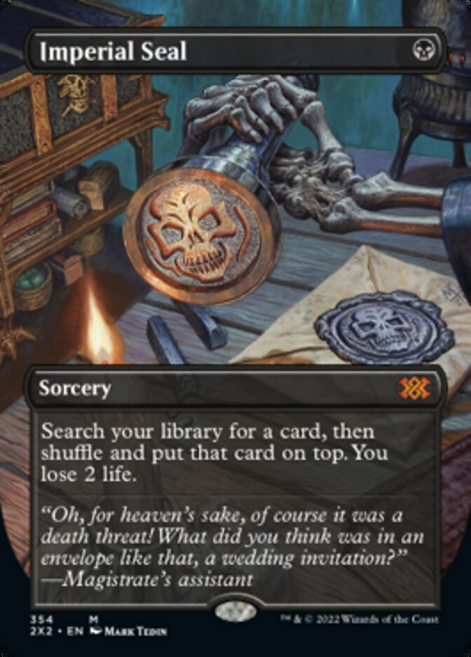 Imperial Seal - [Foil, Borderless] Double Masters 2022 (2X2)