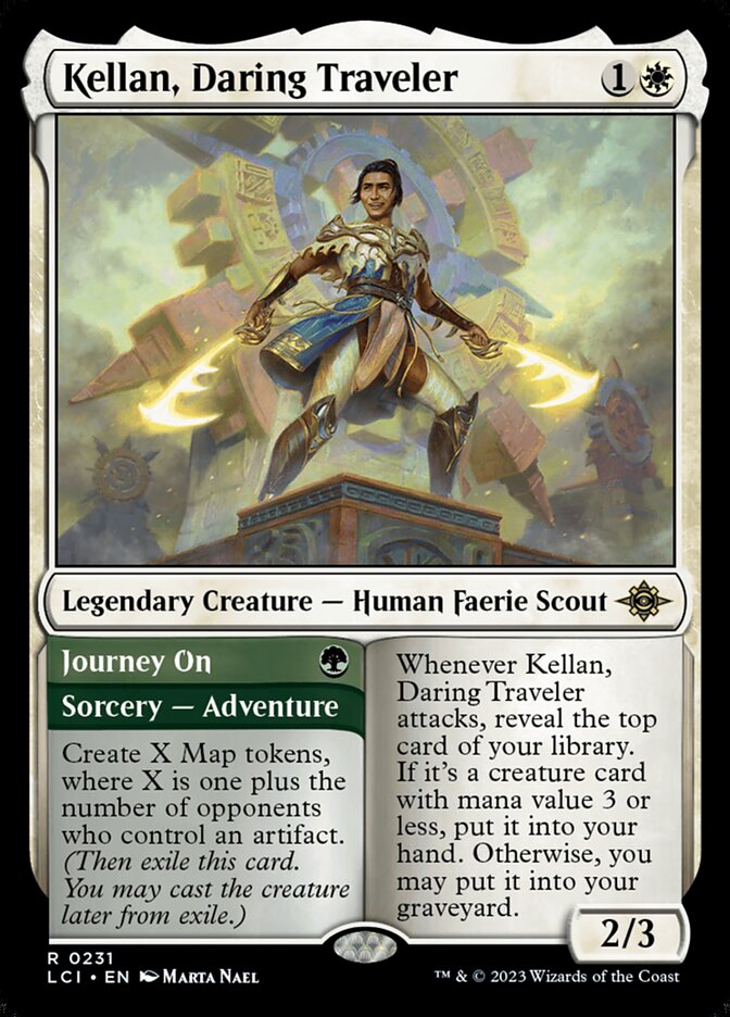 Kellan, Daring Traveler // Journey On - [Foil] The Lost Caverns of Ixalan (LCI)