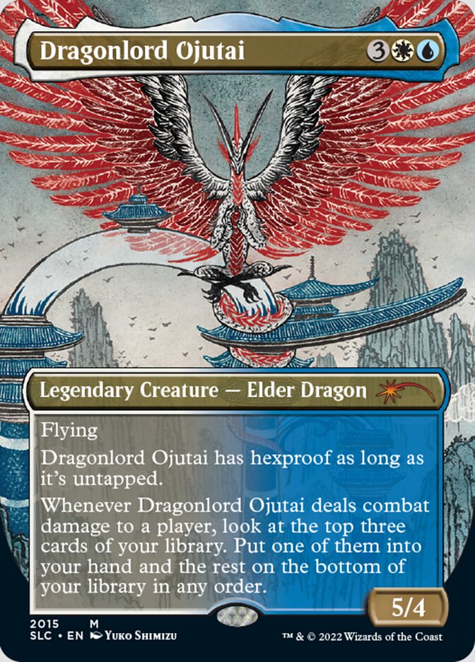 Dragonlord Ojutai - [Borderless] Secret Lair 30th Anniversary Countdown Kit (SLC)