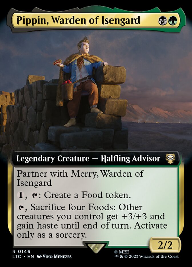 Pippin, Warden of Isengard - [Extended Art] Tales of Middle-earth Commander (LTC)