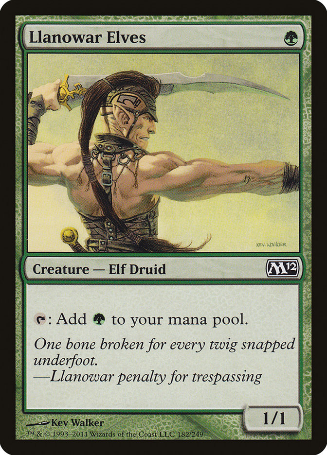Llanowar Elves - [Foil] Magic 2012 (M12)
