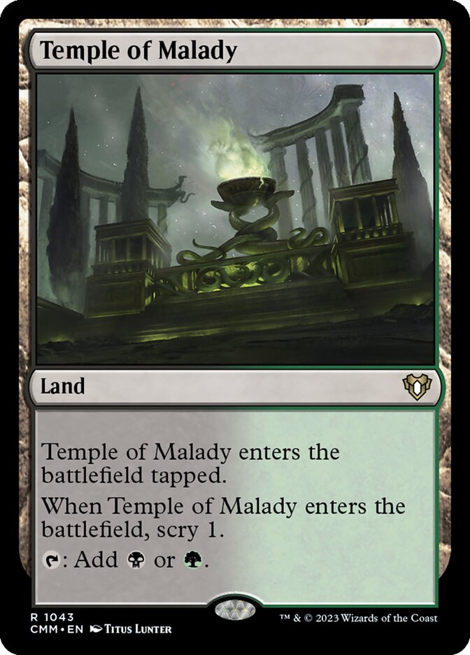 Temple of Malady - [Foil] Commander Masters (CMM)