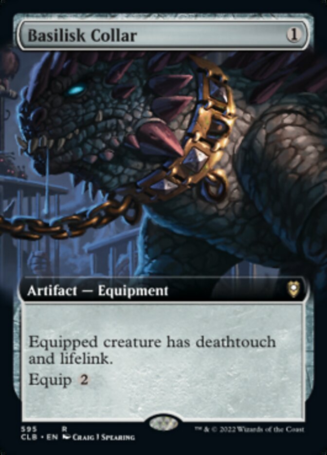 Basilisk Collar - [Foil, Extended Art] Commander Legends: Battle for Baldur's Gate (CLB)