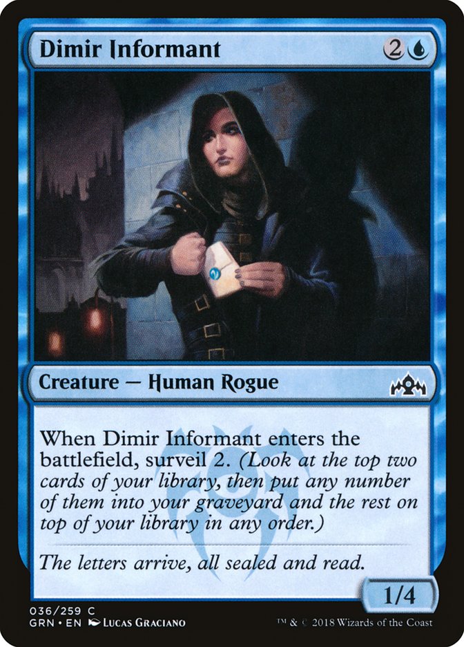 Dimir Informant - [Foil] Guilds of Ravnica (GRN)